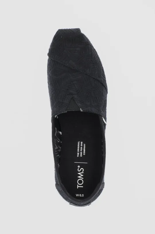 чёрный Эспадрильи Toms Alpargata