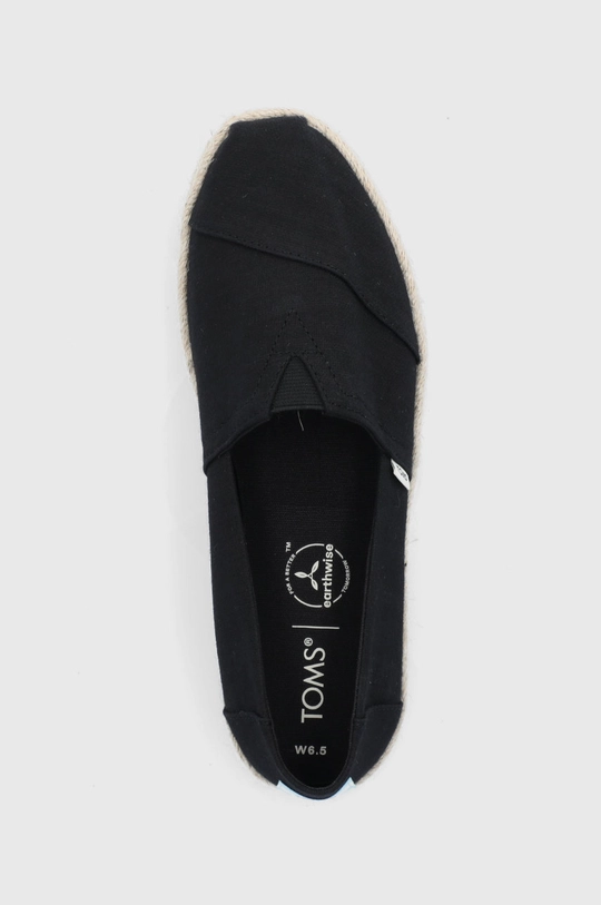 чёрный Эспадрильи Toms