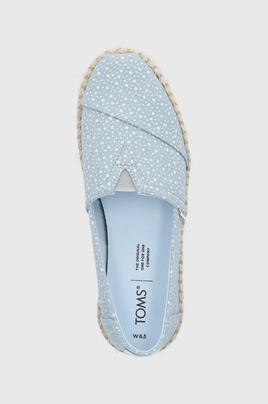 plava Espadrile Toms Sunspots Crossweave