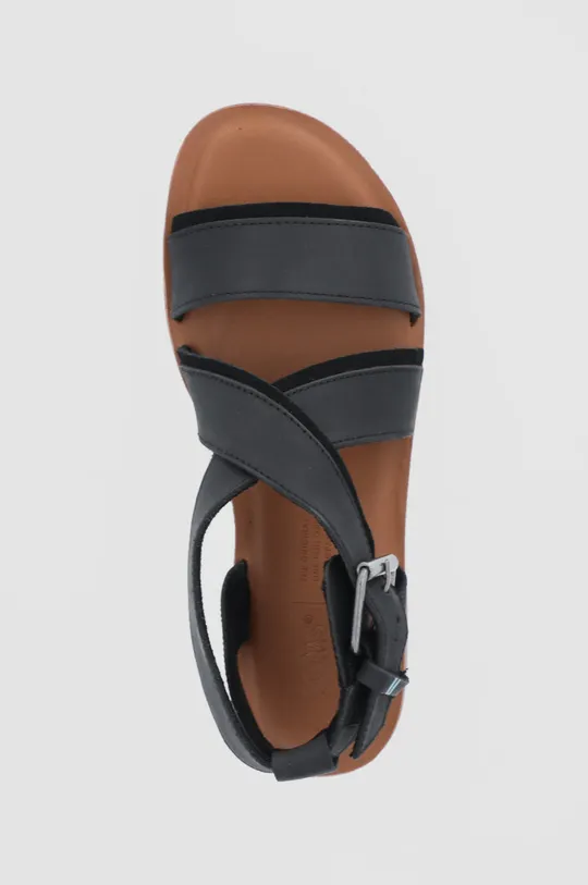 čierna Kožené sandále Toms Sidney