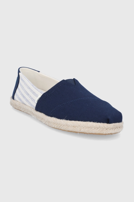 Toms Espadryle University Stripes granatowy