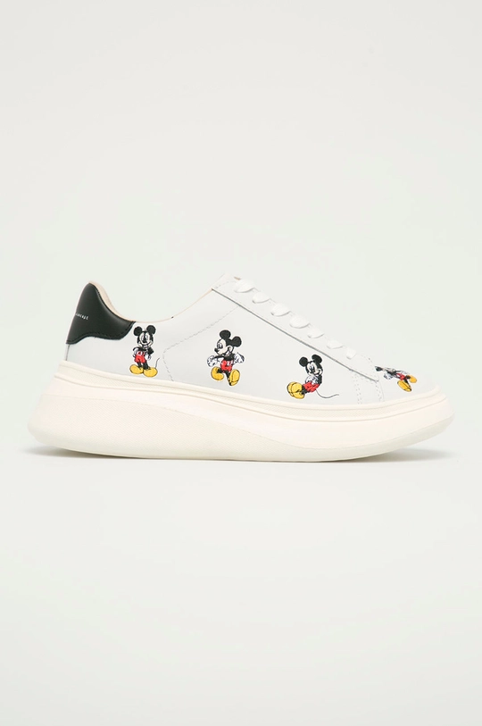 biały MOA Concept - Buty skórzane X Disney Damski