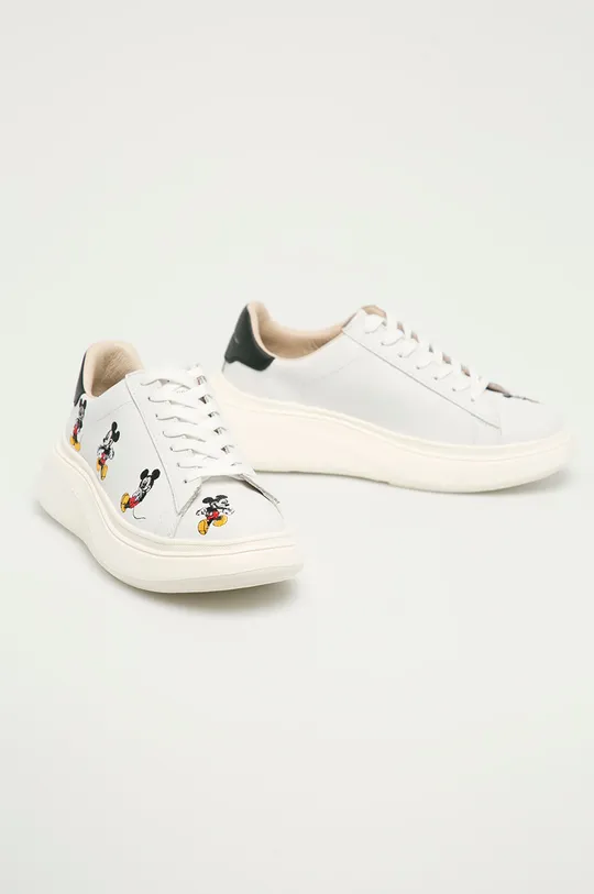 MOA Concept - Δερμάτινα παπούτσια X Disney λευκό
