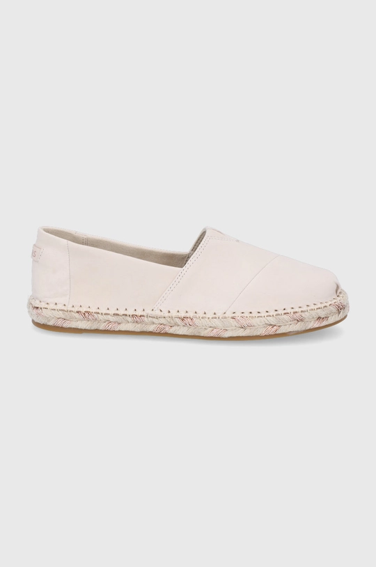 béžová Kožené espadrilky Toms Esparto Dámsky