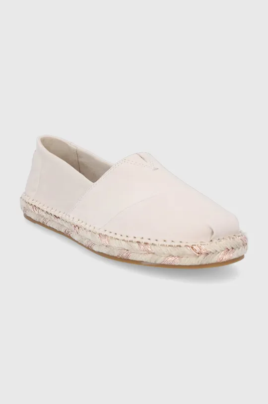 Toms bőr espadrilles Esparto bézs