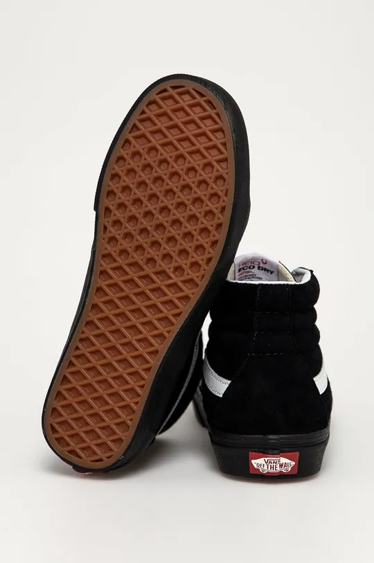 fekete Vans bőr sneaker