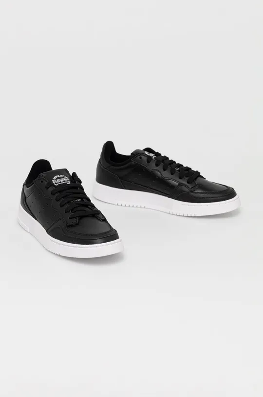 Kožená obuv adidas Originals EE6038.D čierna