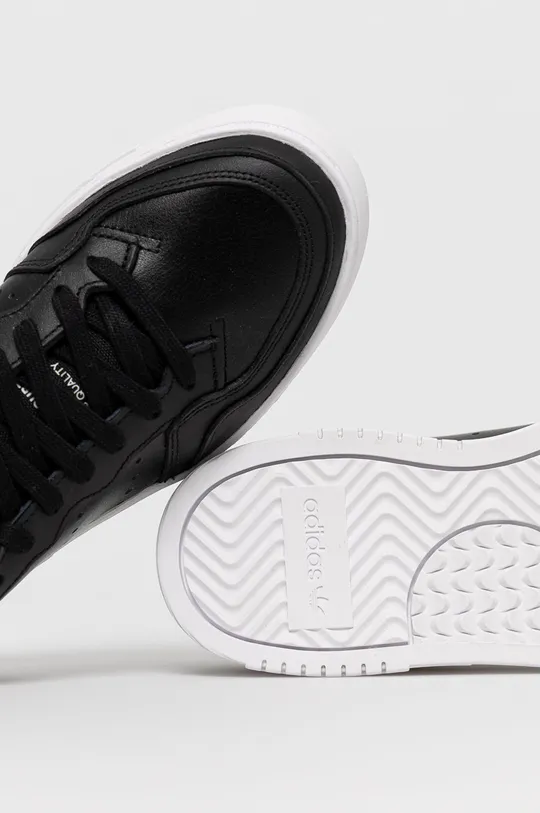 čierna Kožená obuv adidas Originals EE6038.D