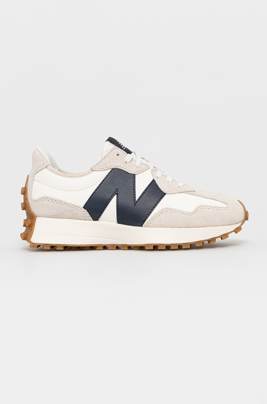 navy New Balance shoes 327 Women’s