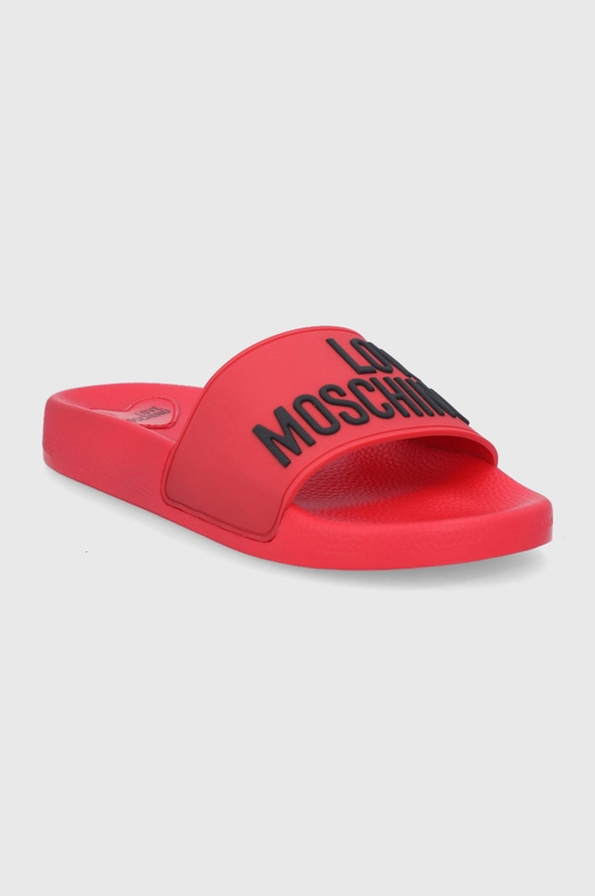 Šľapky Love Moschino červená