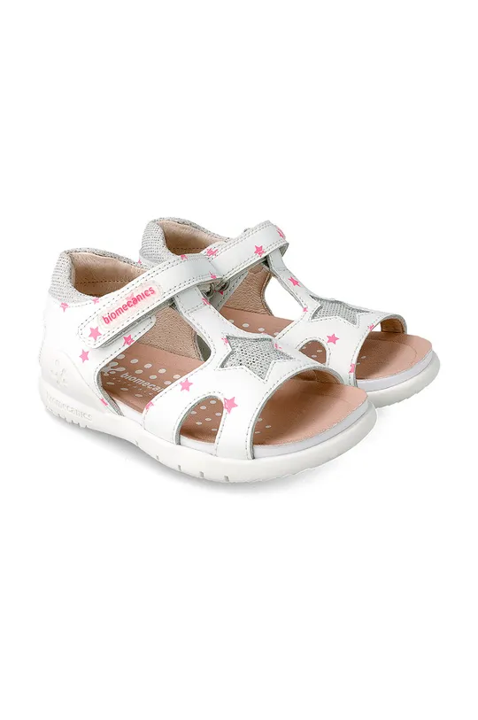 білий Biomecanics - Дитячі шкіряні сандалі Для дівчаток