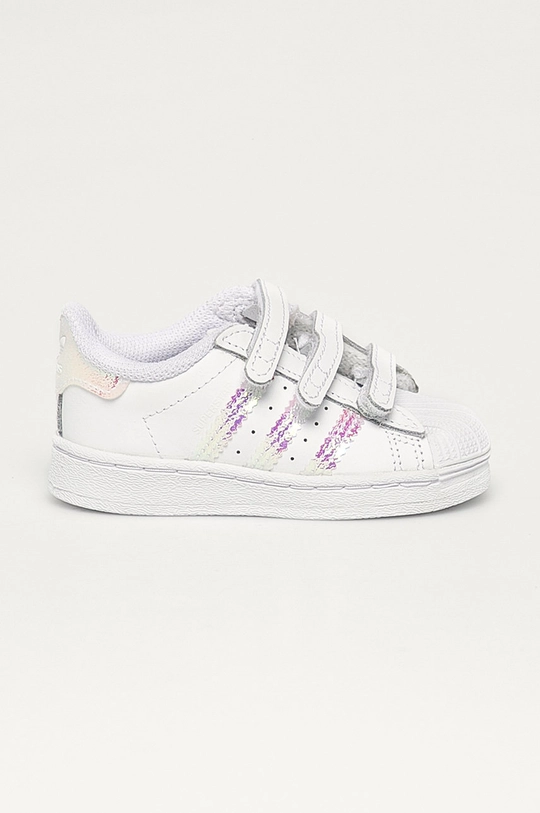 adidas Originals - incaltaminte din piele pentru copii Superstar Cf FV3657 sintetic alb FV3657