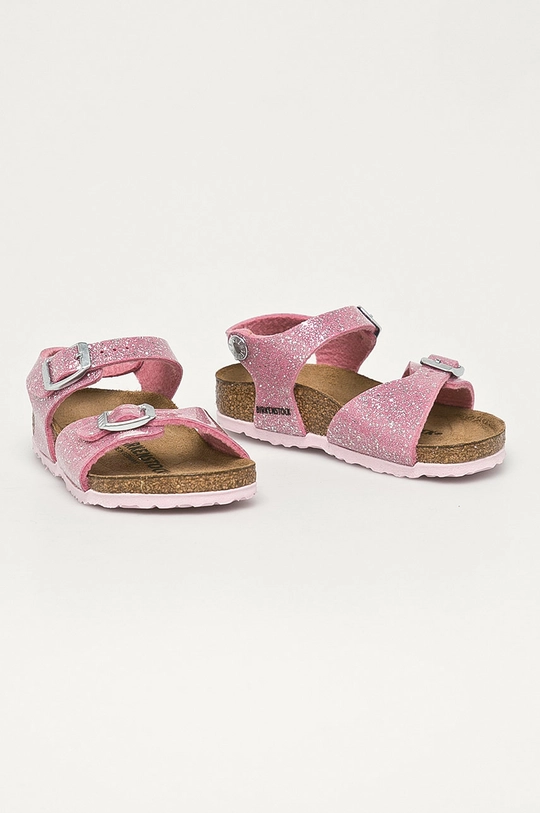 Birkenstock - Sandały skórzane dziecięce Cosmic różowy