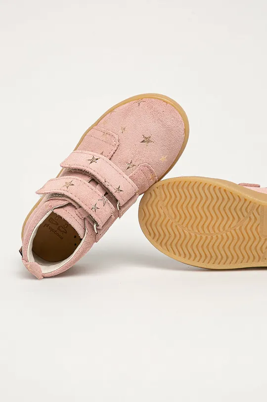 рожевий Mrugała - Дитячі шкіряні туфлі