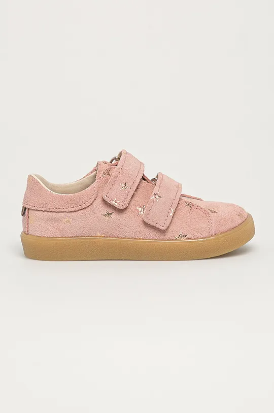 рожевий Mrugała - Дитячі замшеві туфлі Для дівчаток