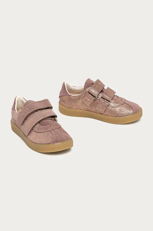Mrugała - Дитячі замшеві туфлі рожевий