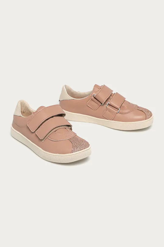 Mrugała - Дитячі замшеві туфлі рожевий
