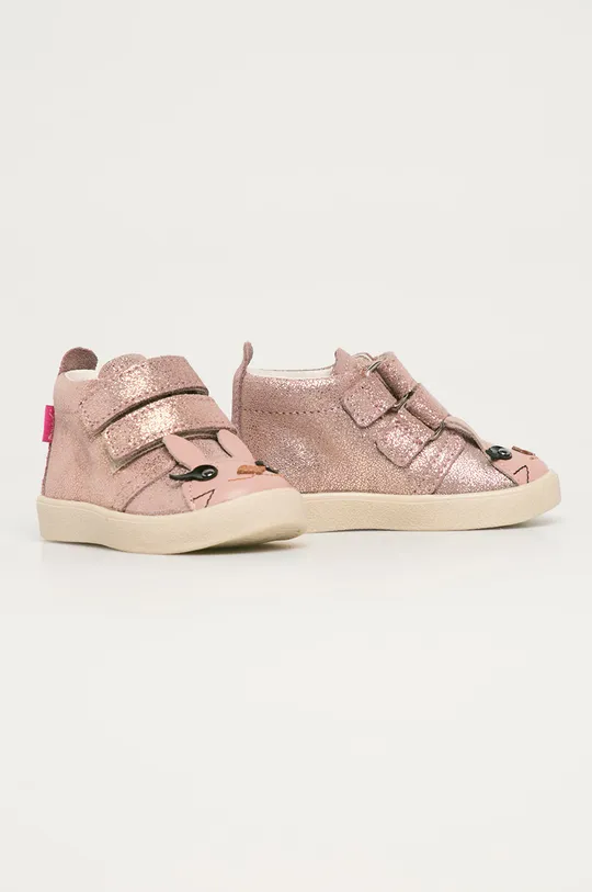 Mrugała - Дитячі шкіряні туфлі рожевий