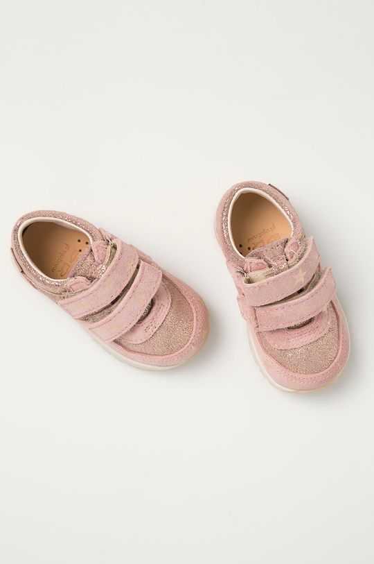 pastelově růžová Mrugała - Dětské kožené boty