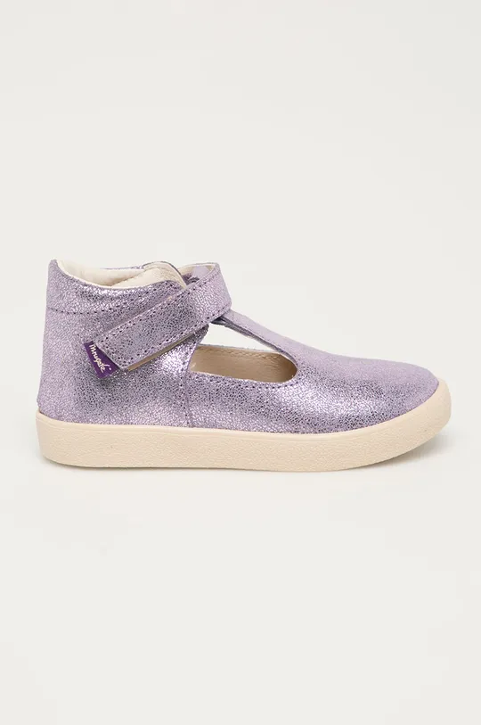 фіолетовий Mrugała - Дитячі шкіряні туфлі Для дівчаток