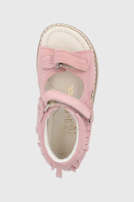 ružová Detské semišové sandále Mrugała