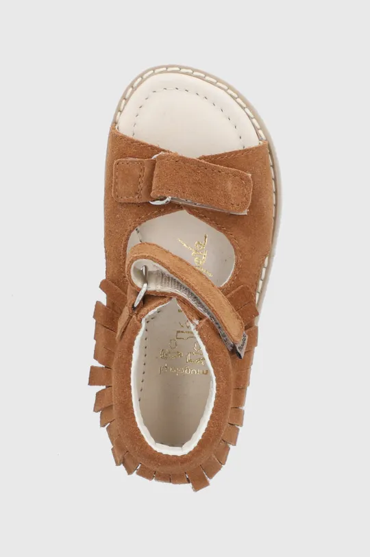 hnedá Detské semišové sandále Mrugała