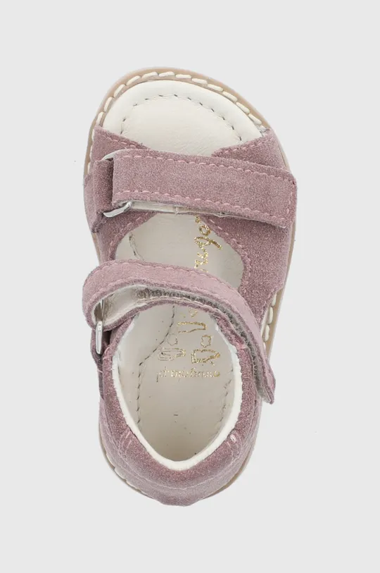 ružová Detské semišové sandále Mrugała
