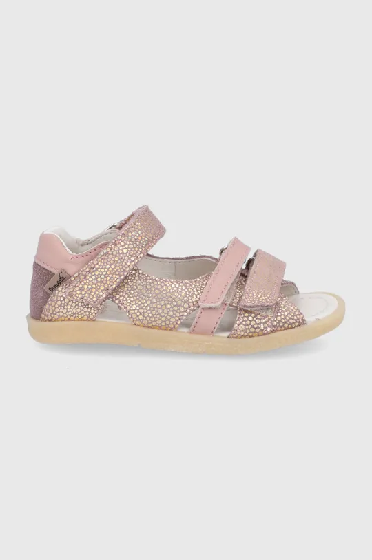 розовый Детские кожаные сандалии Mrugała Для девочек