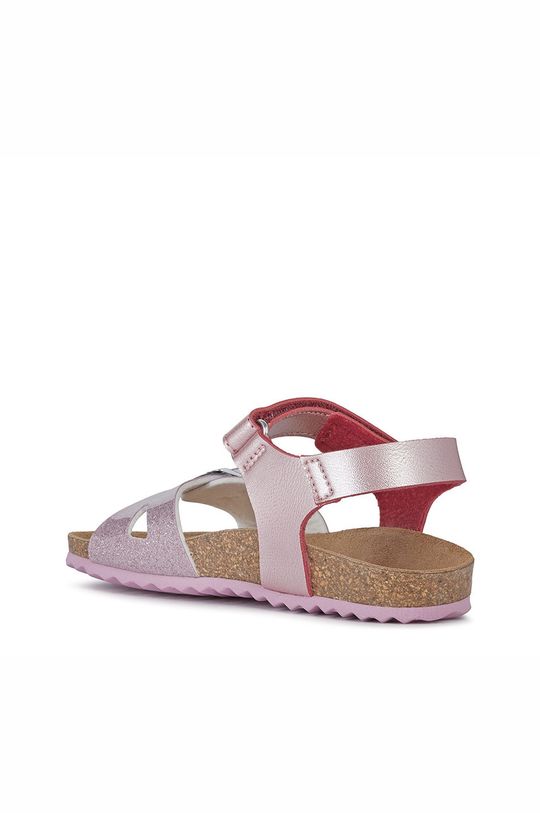 pastelová ružová Geox - Detské sandále