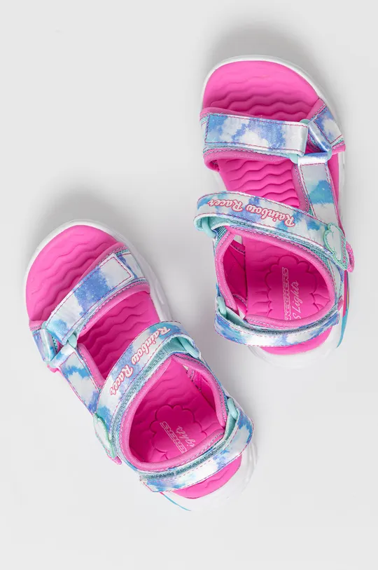 блакитний Дитячі сандалі Skechers