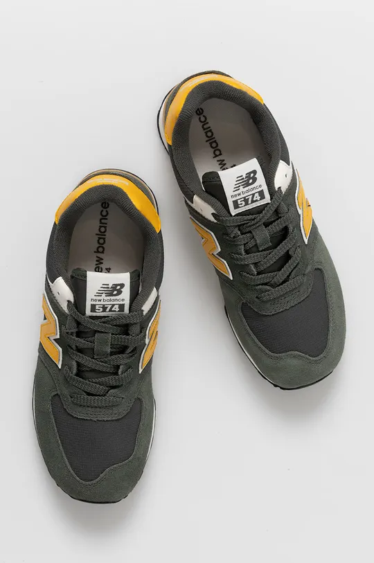 zelená Detské topánky New Balance GC574MP2