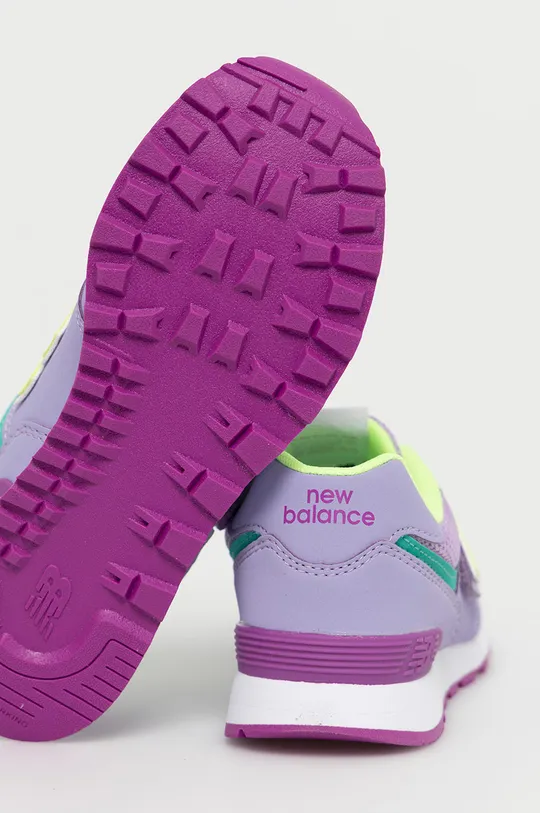 Detské topánky New Balance PV574BVM  Zvršok: Syntetická látka, Textil Vnútro: Textil Podrážka: Syntetická látka