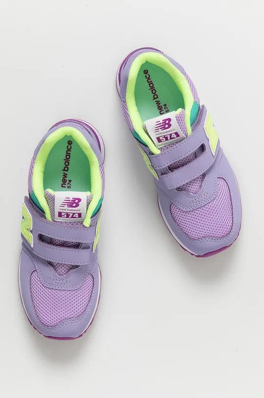 fialová Detské topánky New Balance PV574BVM