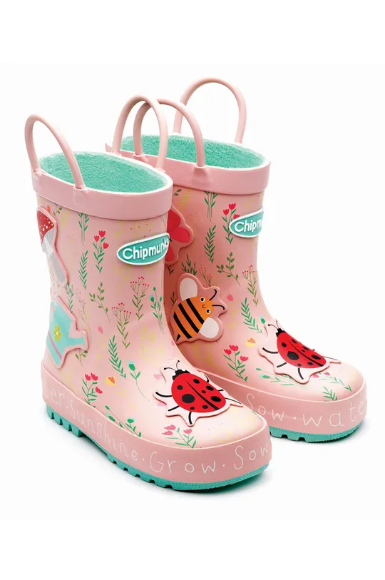рожевий Дитячі гумові чоботи Chipmunks CHELSEA Для дівчаток