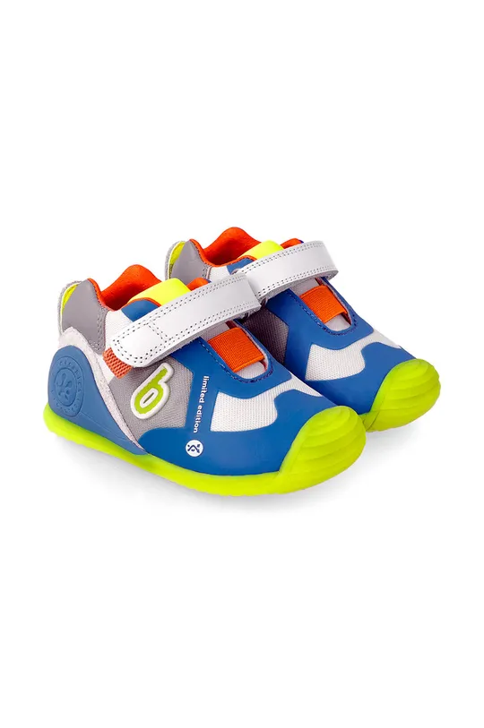 fialová Biomecanics - Detské kožené topánky Detský
