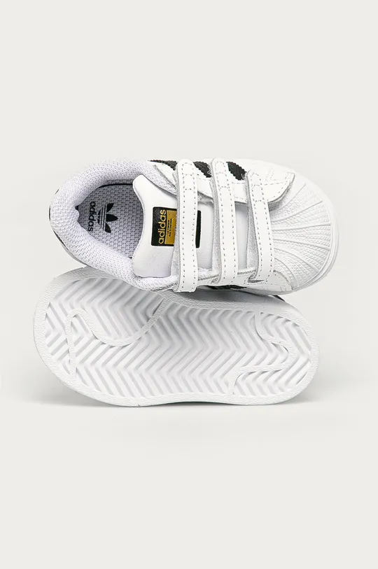 biały adidas Originals - Buty dziecięce Superstar CF I EF4842
