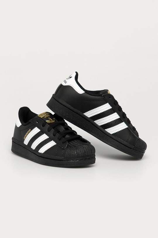 Dječje tenisice adidas OriginalsSuperstar crna