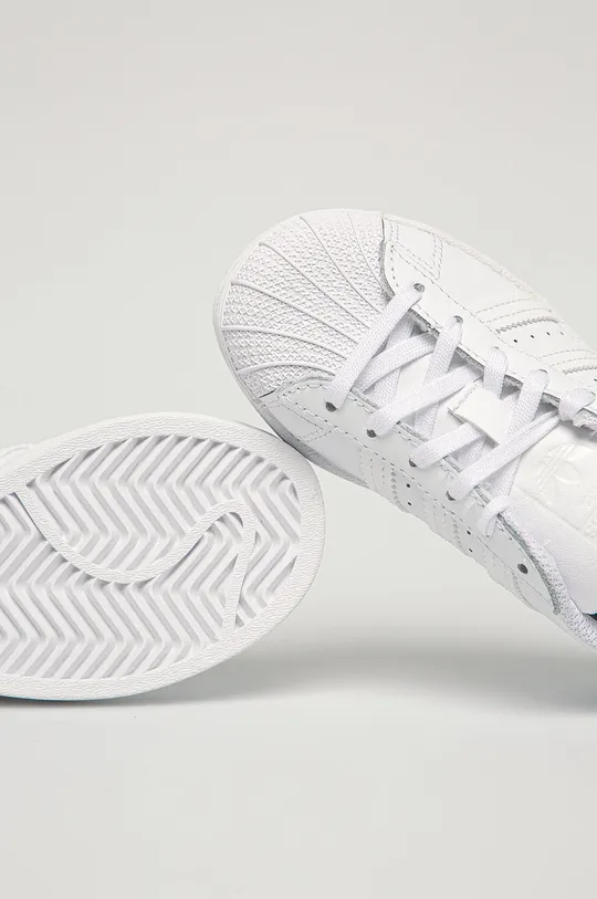 bela adidas Originals otroški čevlji Superstar C