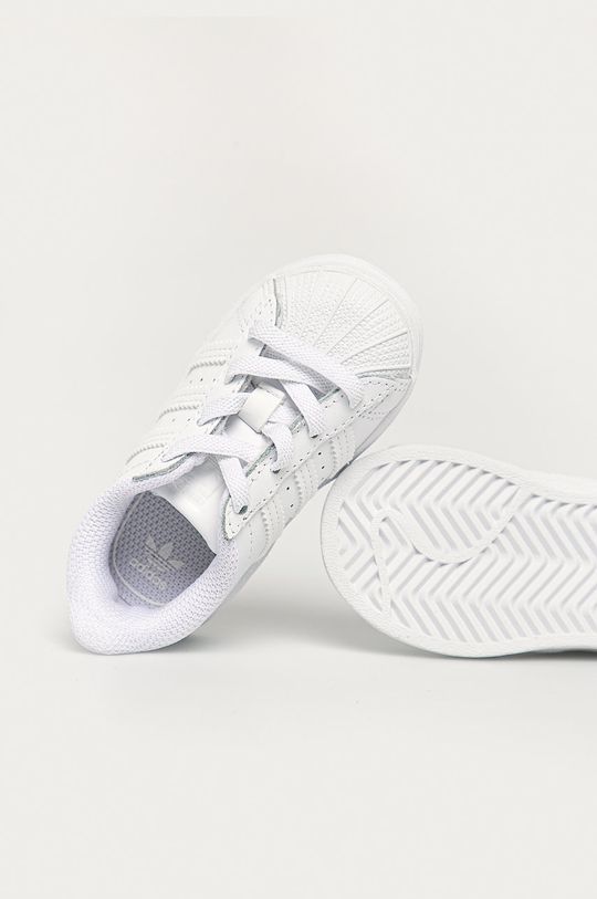 biały adidas Originals - Buty dziecięce Superstar El I