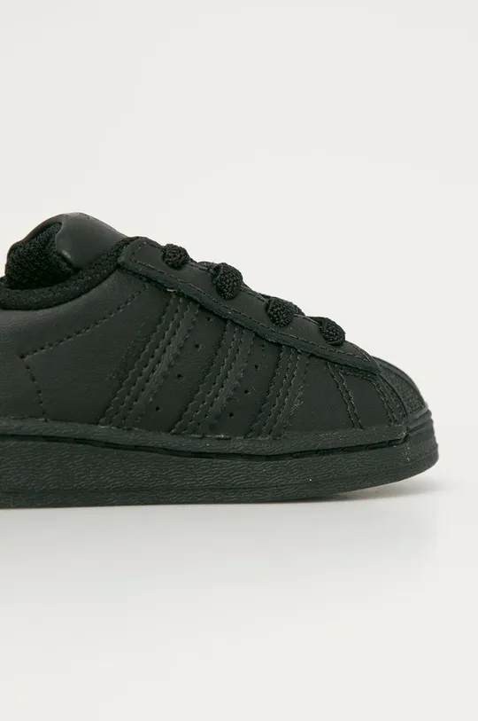 čierna adidas Originals - Detské topánky Superstar EL FU7716