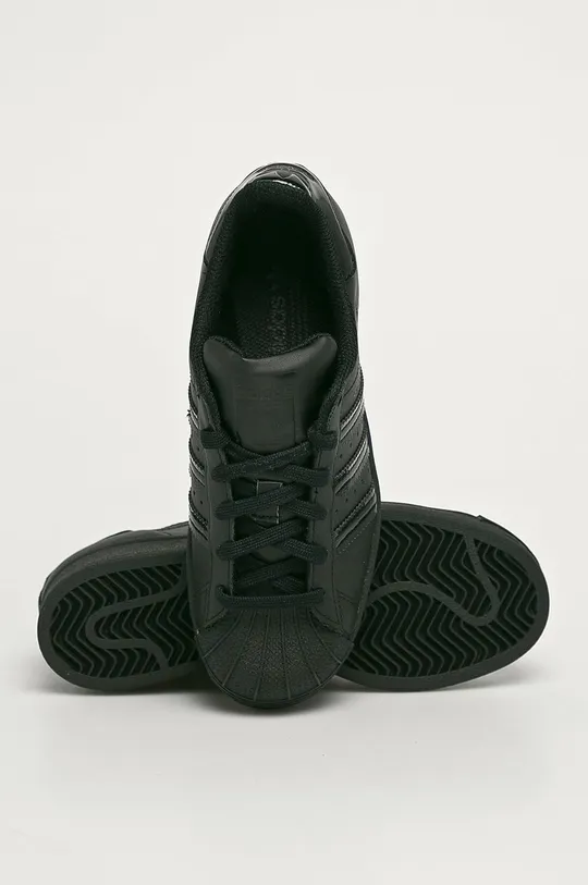 čierna adidas Originals - Detské topánky Superstar FV3140