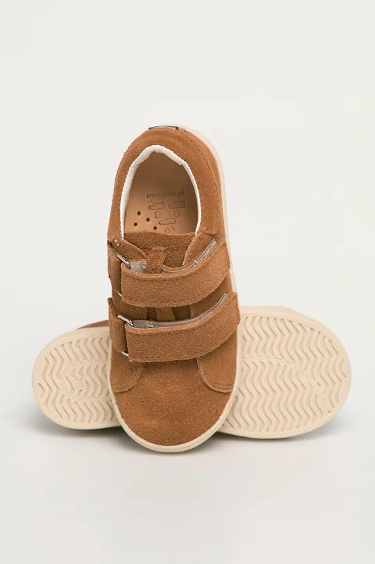 коричневий Mrugała - Дитячі замшеві туфлі