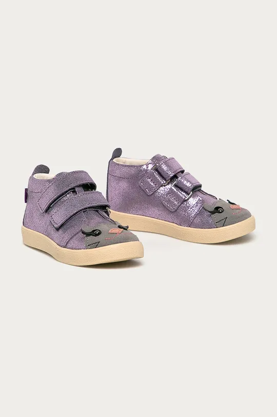 Mrugała - Дитячі замшеві туфлі фіолетовий