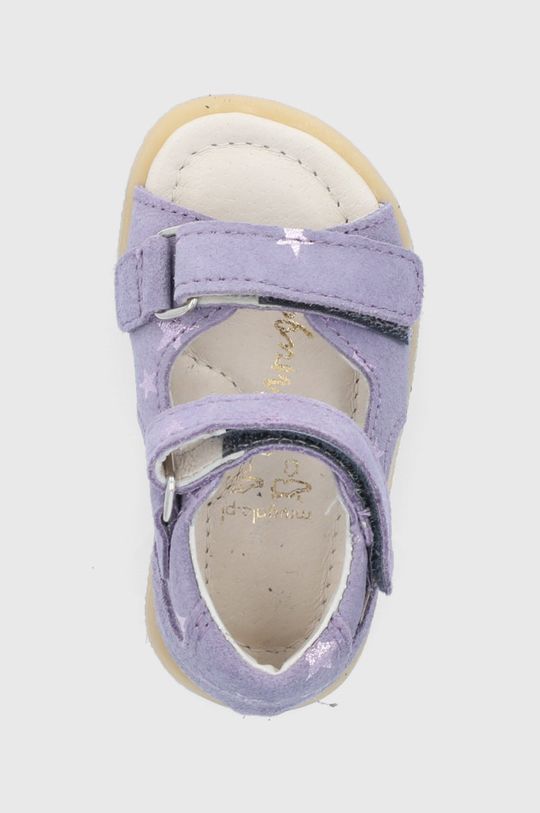 levanduľová Mrugała - Detské semišové sandále