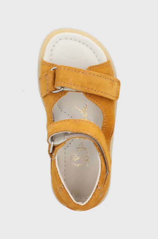 oranžová Detské semišové sandále Mrugała