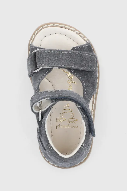 sivá Detské semišové sandále Mrugała