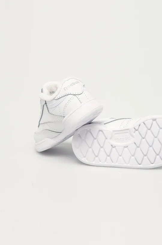 biela Detské kožené topánky Reebok Classic FZ2095