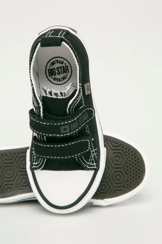 μαύρο Big Star Παιδικά πάνινα παπούτσια