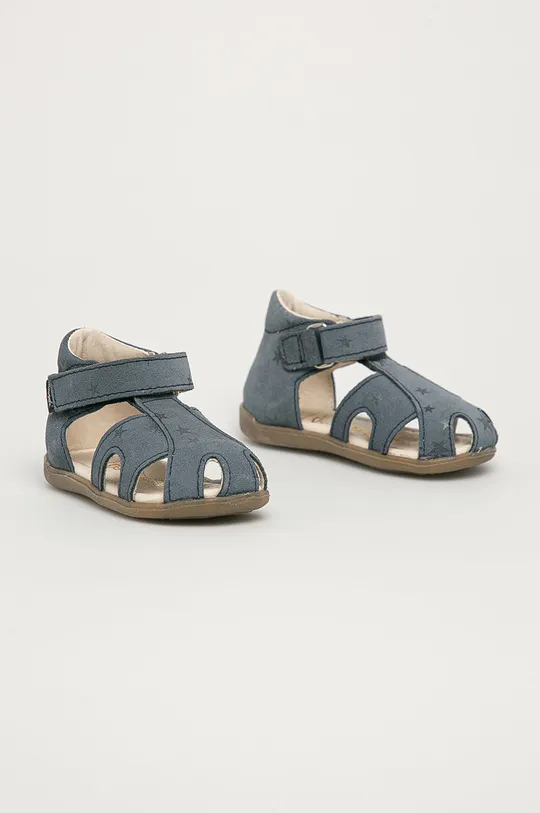 Detské semišové sandále Mrugała tmavomodrá