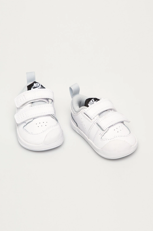 Nike Kids - Detské kožené topánky Pico 5 biela